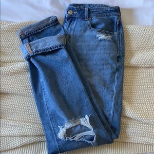 like new AE Mom Jean stretch 8 extra long